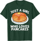 Cool Pancake Design For Girls Women Pancake Lovers Hotcake T-Shirt - T-Shirt | Forest