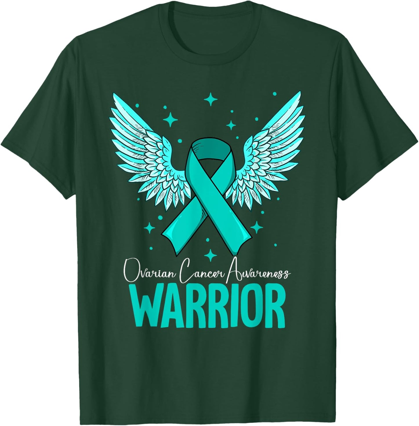 Warrior Ovarian Cancer Awareness T-Shirt - T-Shirt | Forest