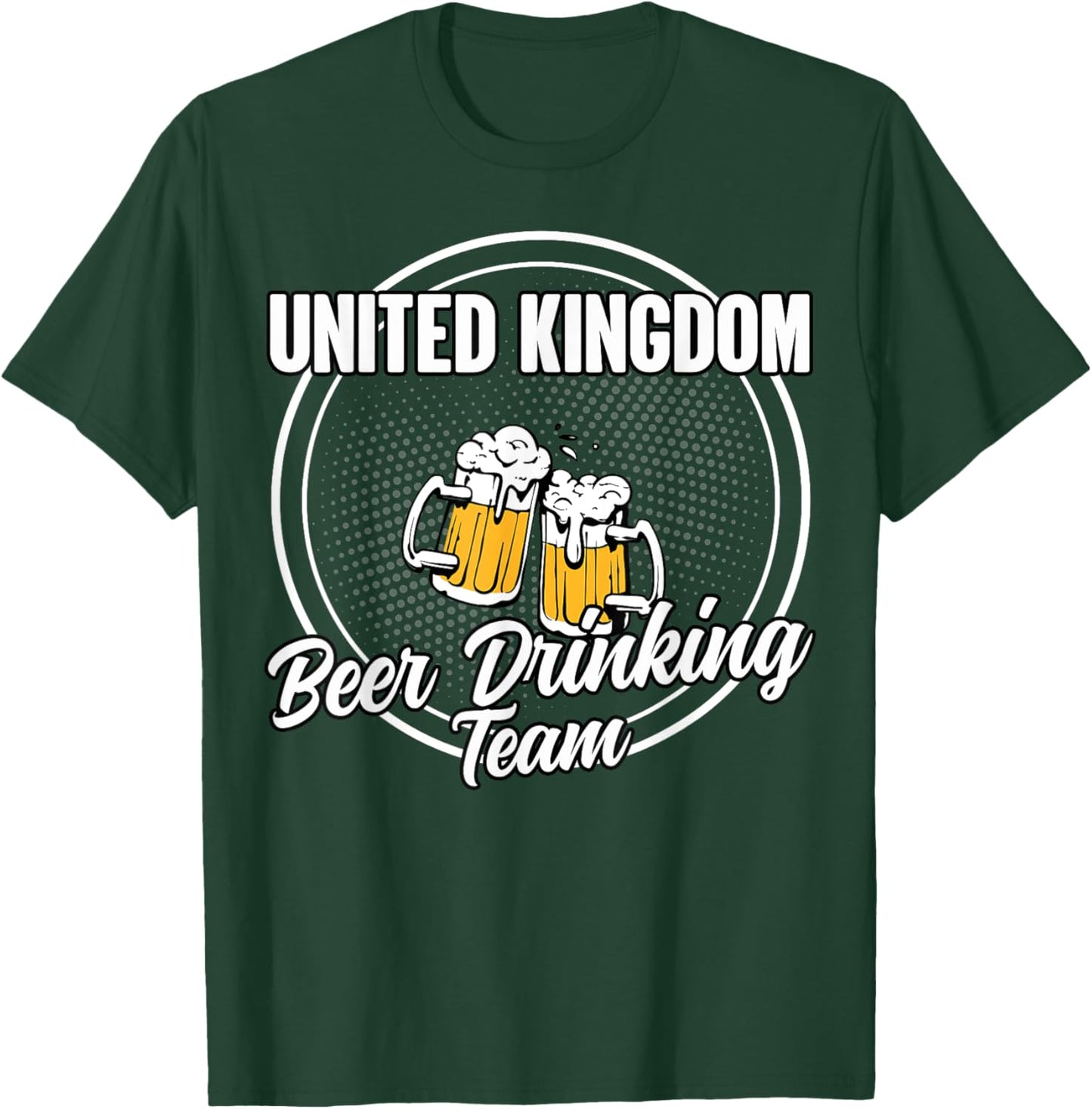 Funny United Kingdom Squad British Beer Drinking Team T-Shirt - T-Shirt | Forest