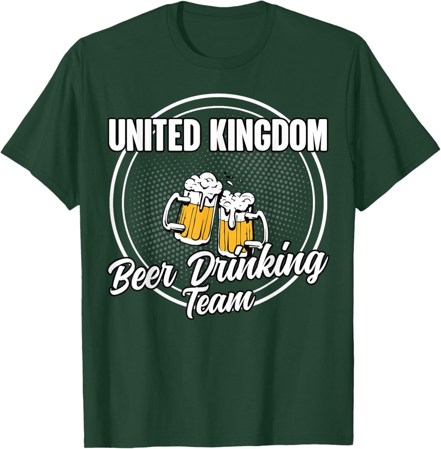 Funny United Kingdom Squad British Beer Drinking Team T-Shirt - T-Shirt | Forest