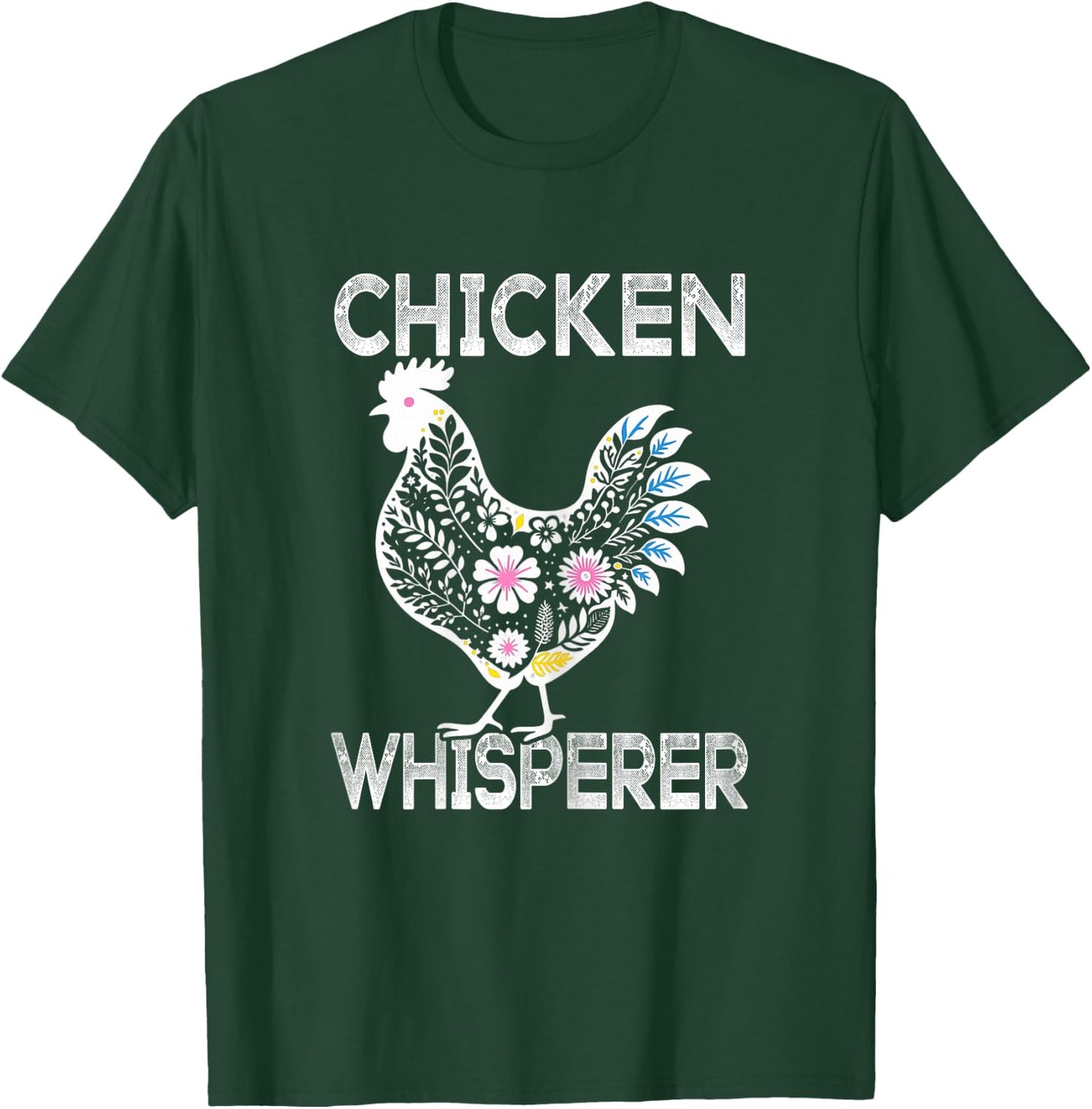 Cute Chicken Lover Gifts Women Girls Funny Chicken Whisperer T-Shirt - T-Shirt | Forest