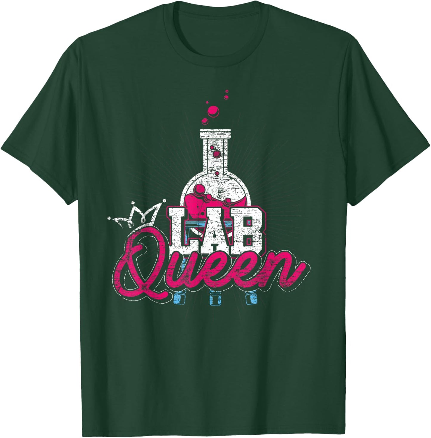 Lab Technician Lab Queen Medical Laboratory Scientist T-Shirt - T-Shirt | Forest