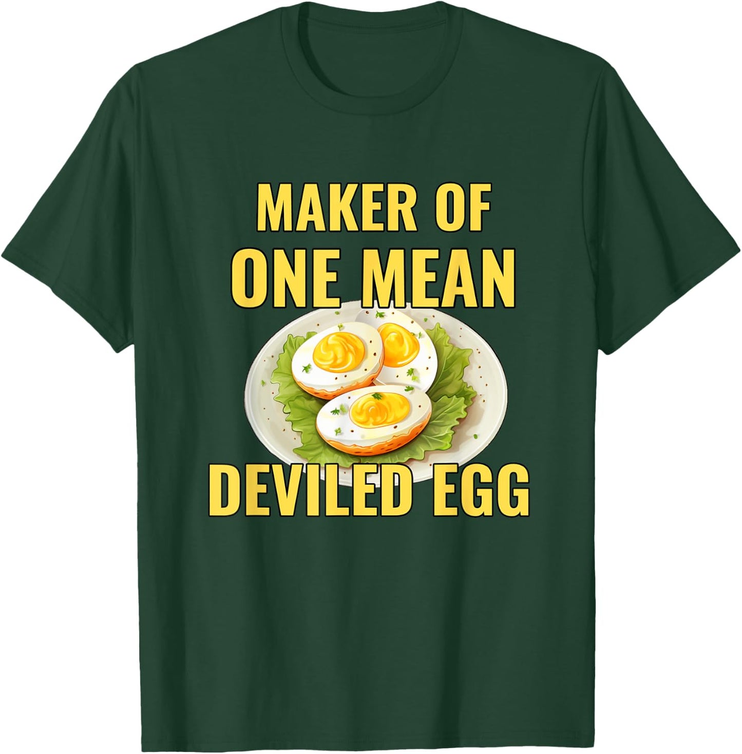 Best Deviled Eggs Maker Thanksgiving One Mean Deviled Egg T-Shirt - T-Shirt | Forest