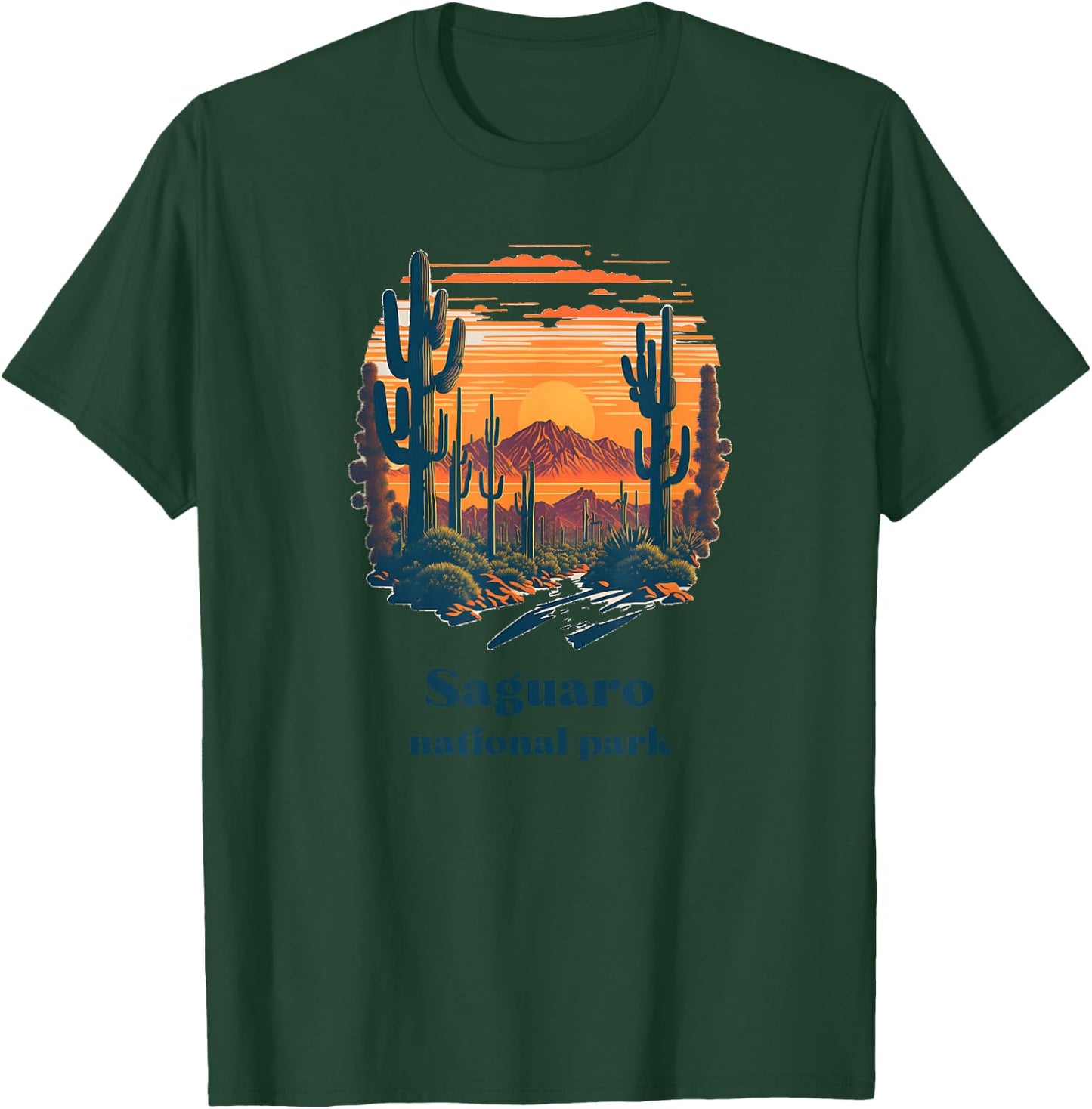Saguaro National Park Arizona Landscape Style T-Shirt - T-Shirt | Forest