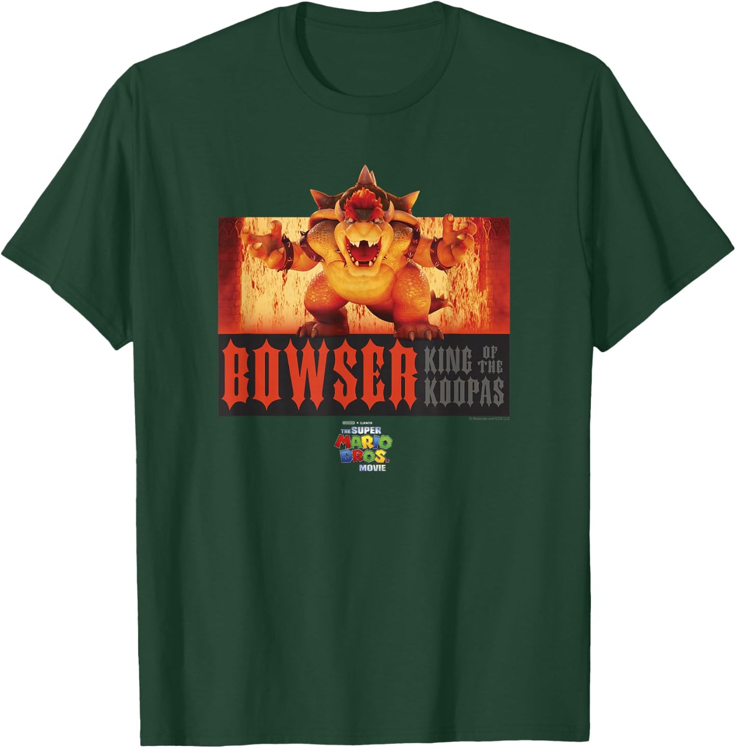 The Super Mario Bros. Movie Bowser Roaring Portrait T-Shirt - T-Shirt | Forest
