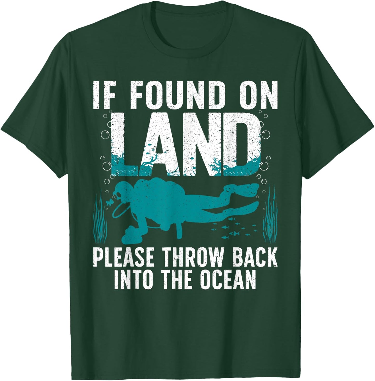 Cool Scuba Diving Women Ocean Open Water Scuba Diver T-Shirt - T-Shirt | Forest