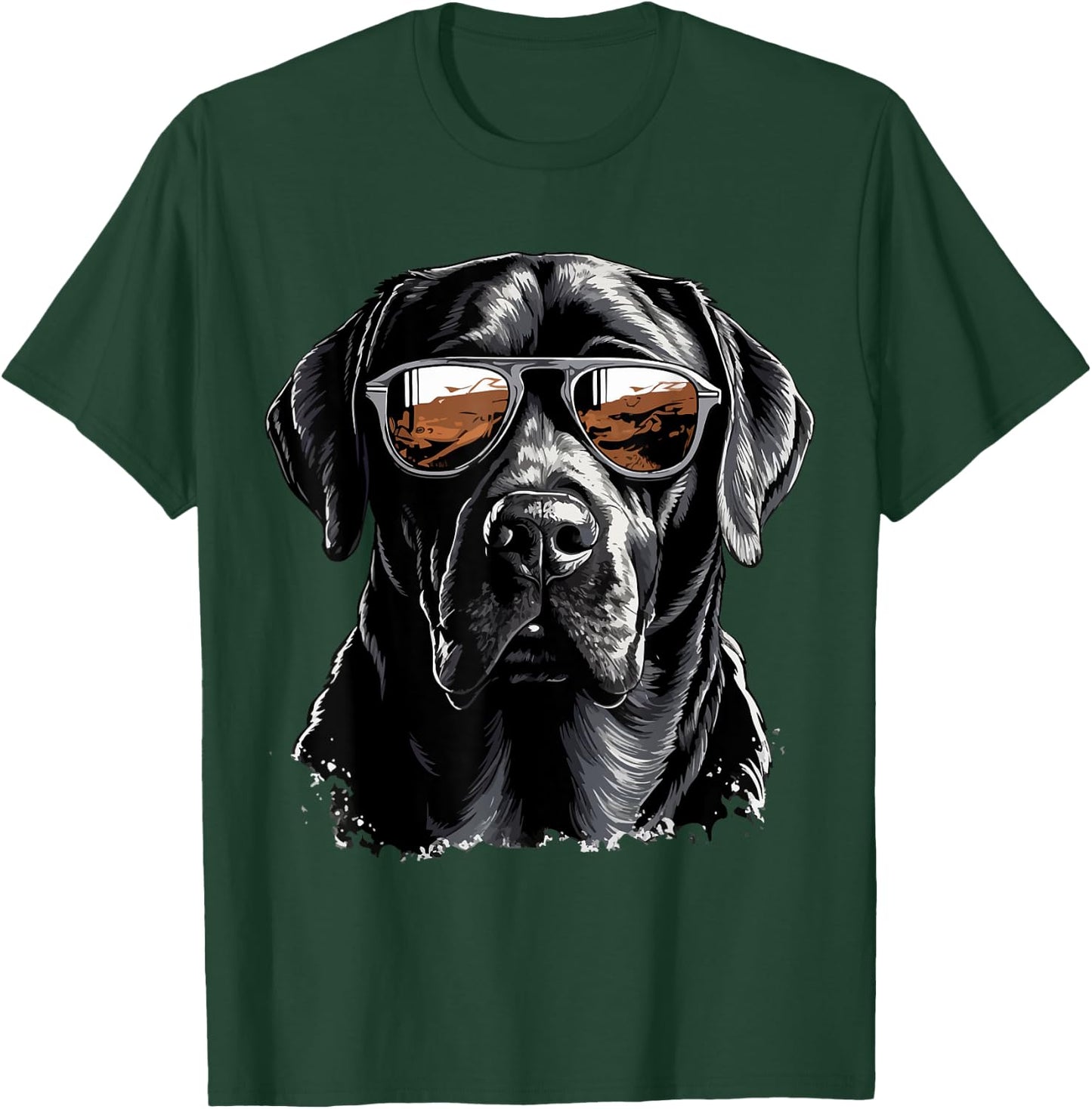 Labrador Retriever Lab Dog Breed Pet with Sunglasses Women Kids T-Shirt - T-Shirt | Forest