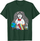 Husky Lover and Scientist Teacher Design T-Shirt - T-Shirt | Forest