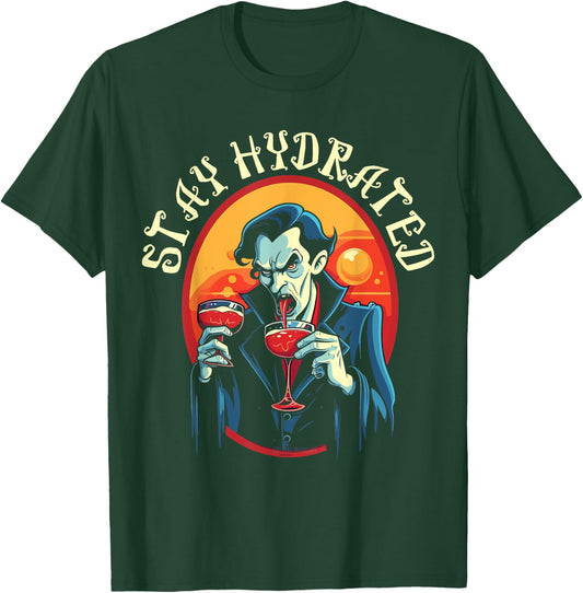 Dracula Halloween Scary Trick Or Treat Spooky Vampire T-Shirt - T-Shirt | Forest