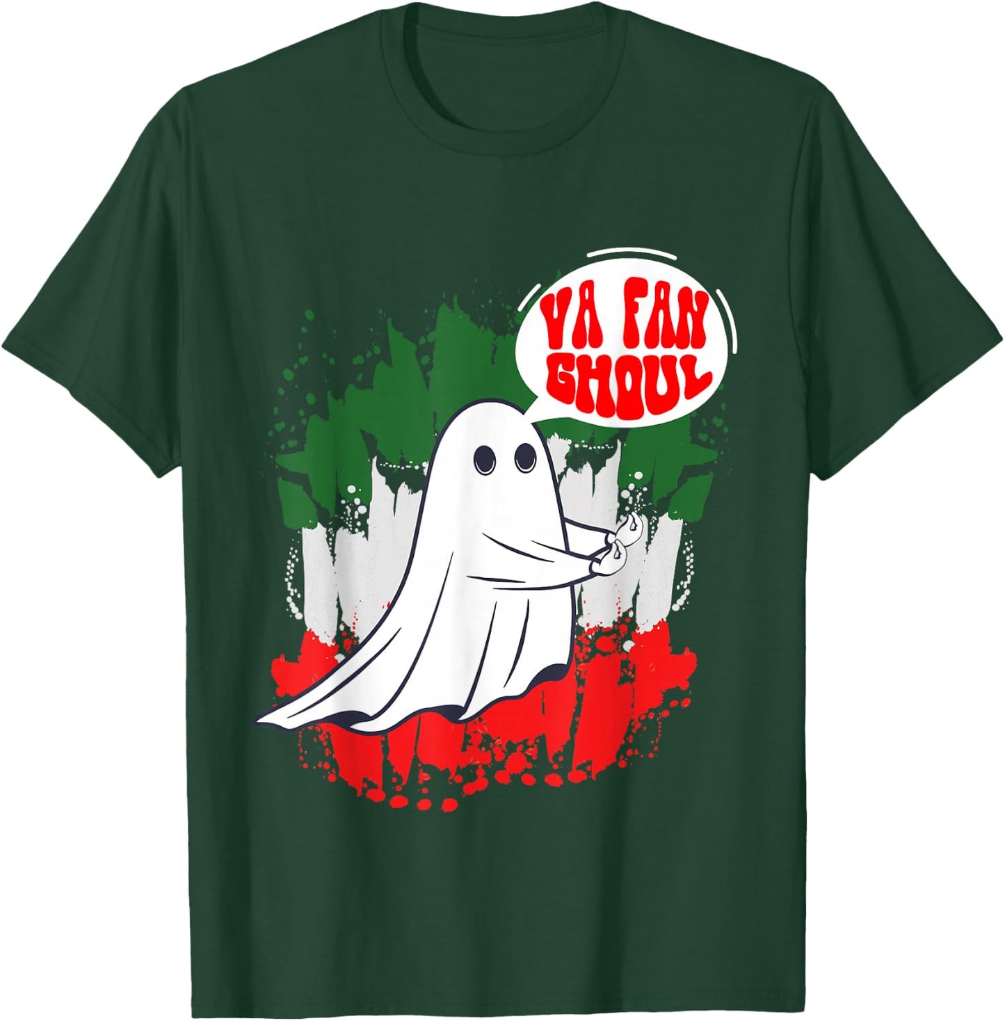 Va Fan Ghoul Women Italian Funny Halloween Ghost T-Shirt - T-Shirt | Forest