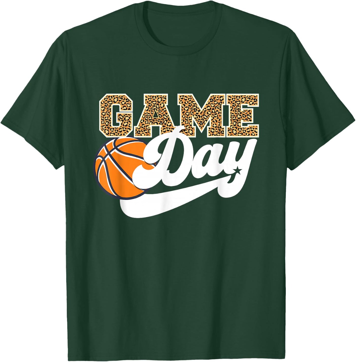 Game Day - Mom Mothers Day Basketball Player Sports T-Shirt - T-Shirt | Forest