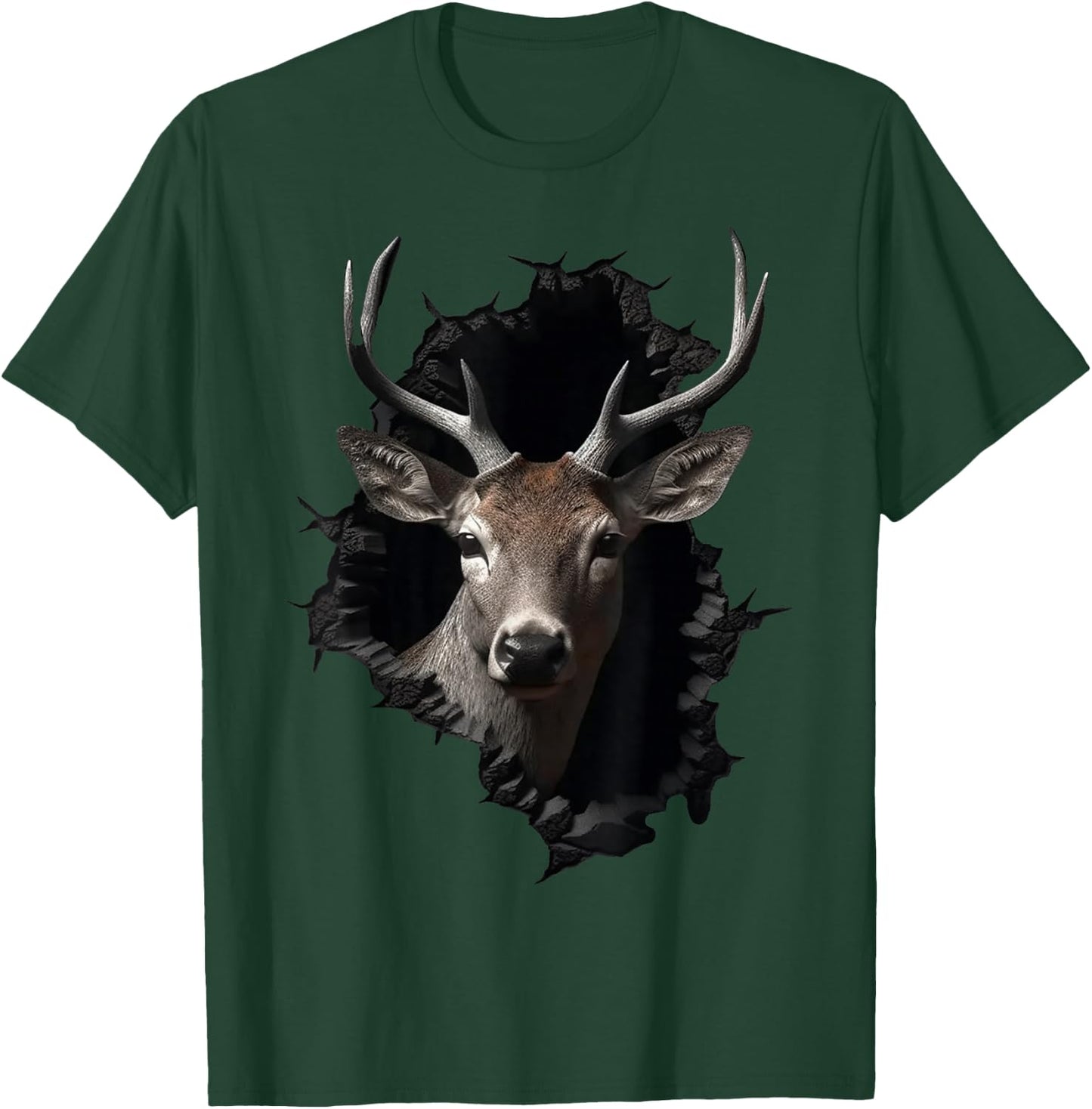 Deer Artwork Wall - Animal Deer T-Shirt - T-Shirt | Forest