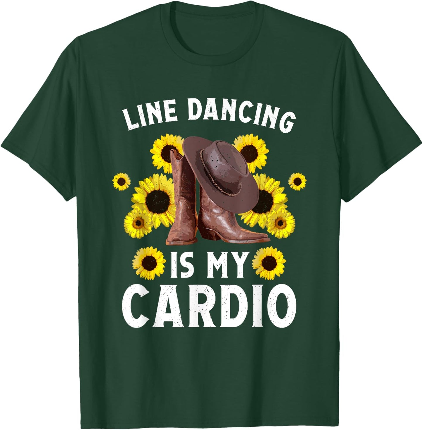 Funny Line Dancing Art Men Line Dance Dancer T-Shirt - T-Shirt | Forest