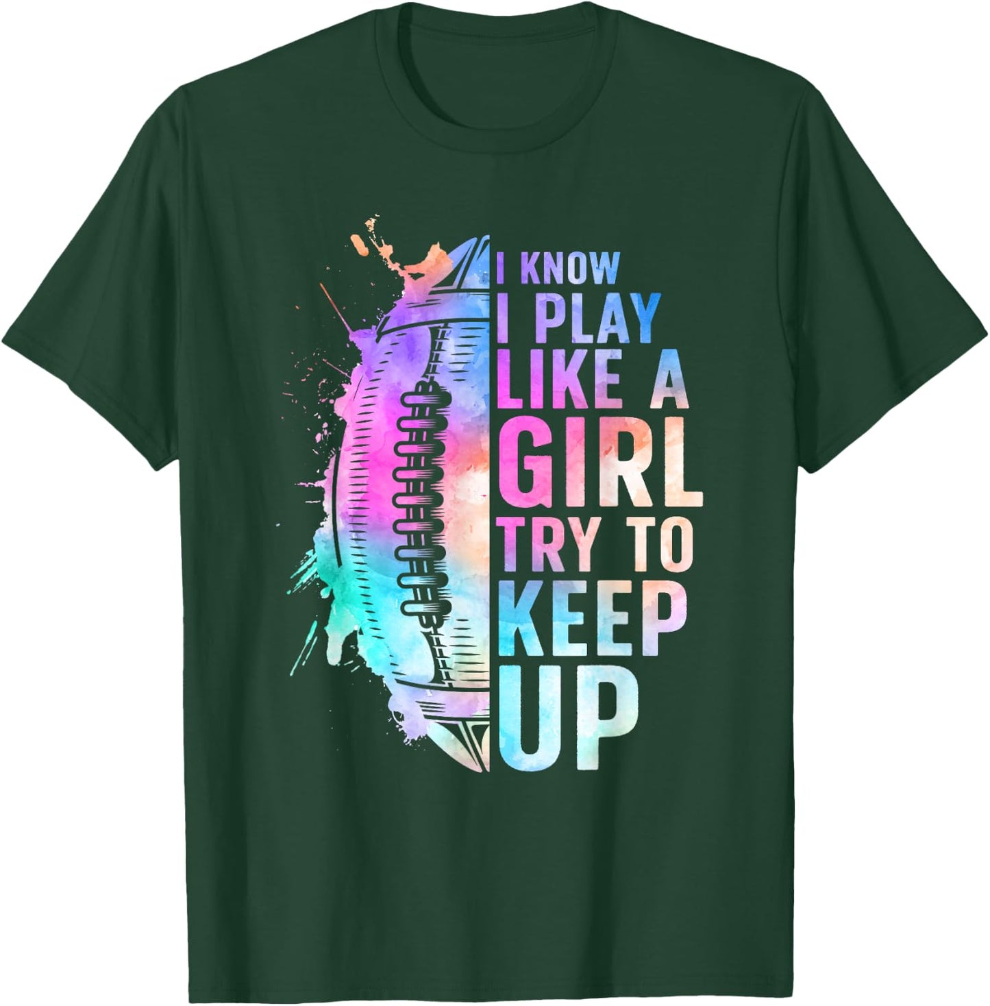 Cool Football Girls Football Player Coach Sports T-Shirt - T-Shirt | Forest
