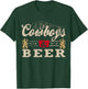 Vintage Cowboys Western and Beer, Cowboy Lovers Small T-Shirt - T-Shirt | Forest