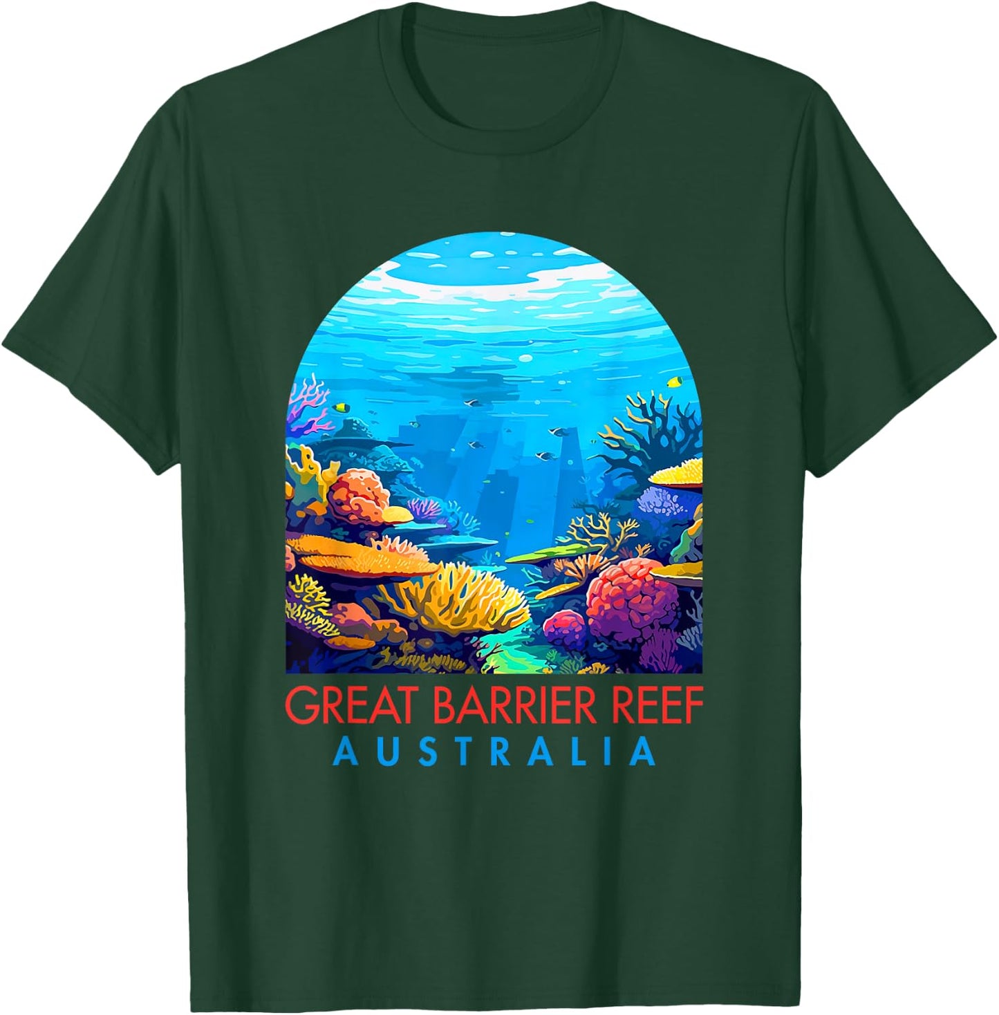 Nature Exploring Travel Great Barrier Reef National Park T-Shirt - T-Shirt | Forest