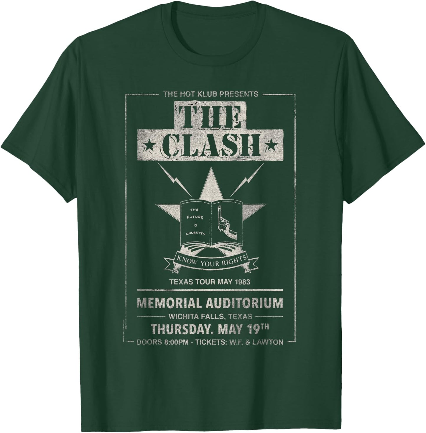 The Clash - Texas Tour 83' Wichita Falls T-Shirt - T-Shirt | Forest