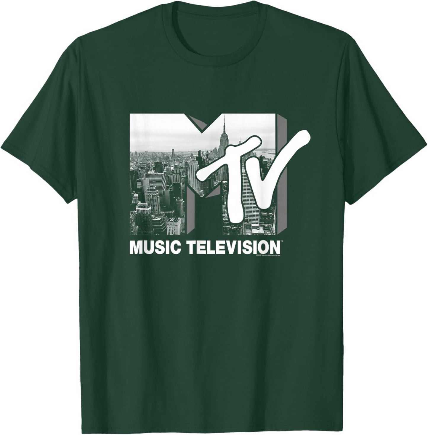 MTV Logo New York Skyline T-Shirt - T-Shirt | Forest