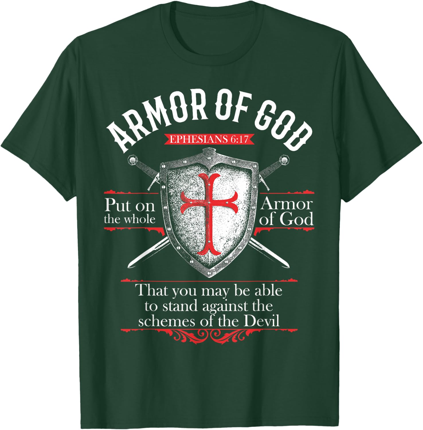 The Full Armor Of God - Ephesians 6:17 T-Shirt - T-Shirt | Forest