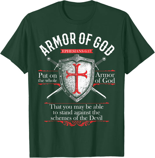 The Full Armor Of God - Ephesians 6:17 T-Shirt - T-Shirt | Forest