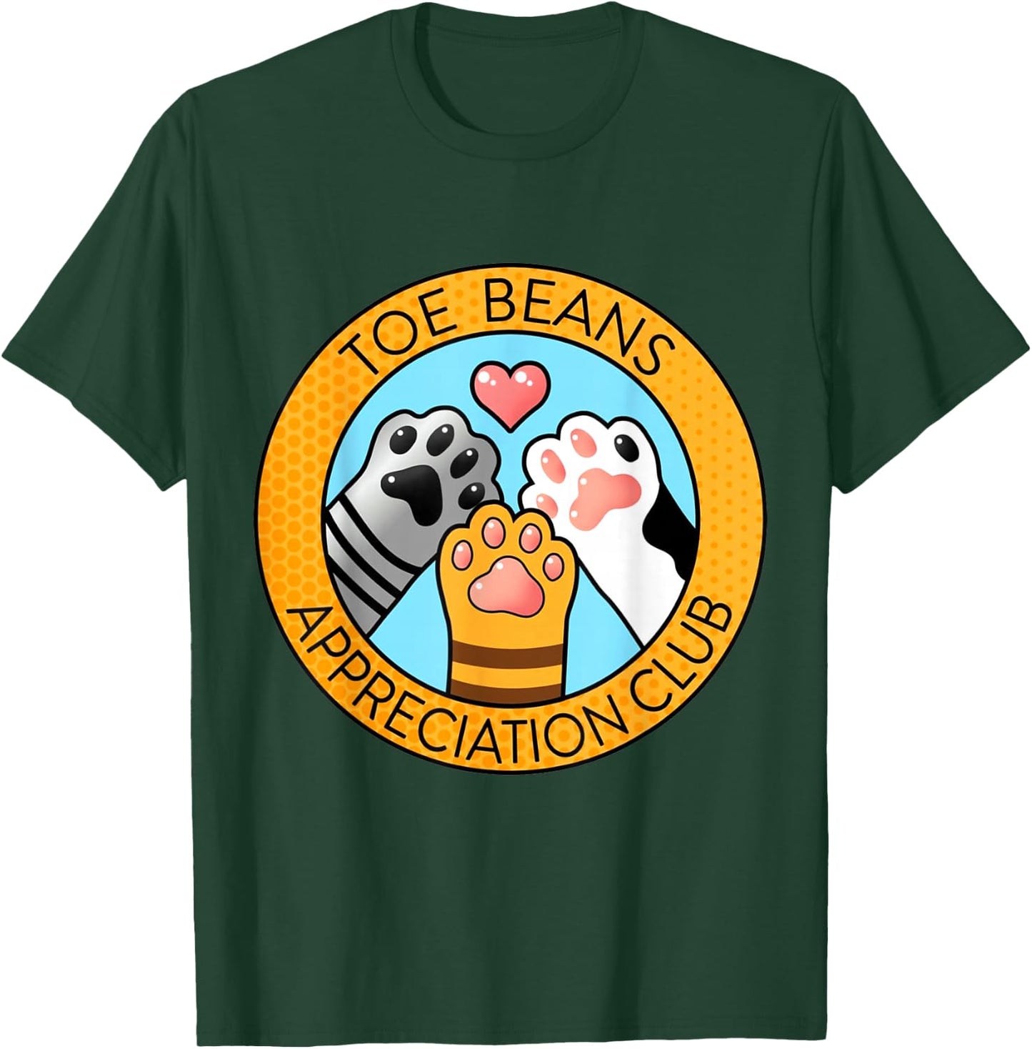 Toe Beans Appreciation Club T-Shirt - T-Shirt | Forest