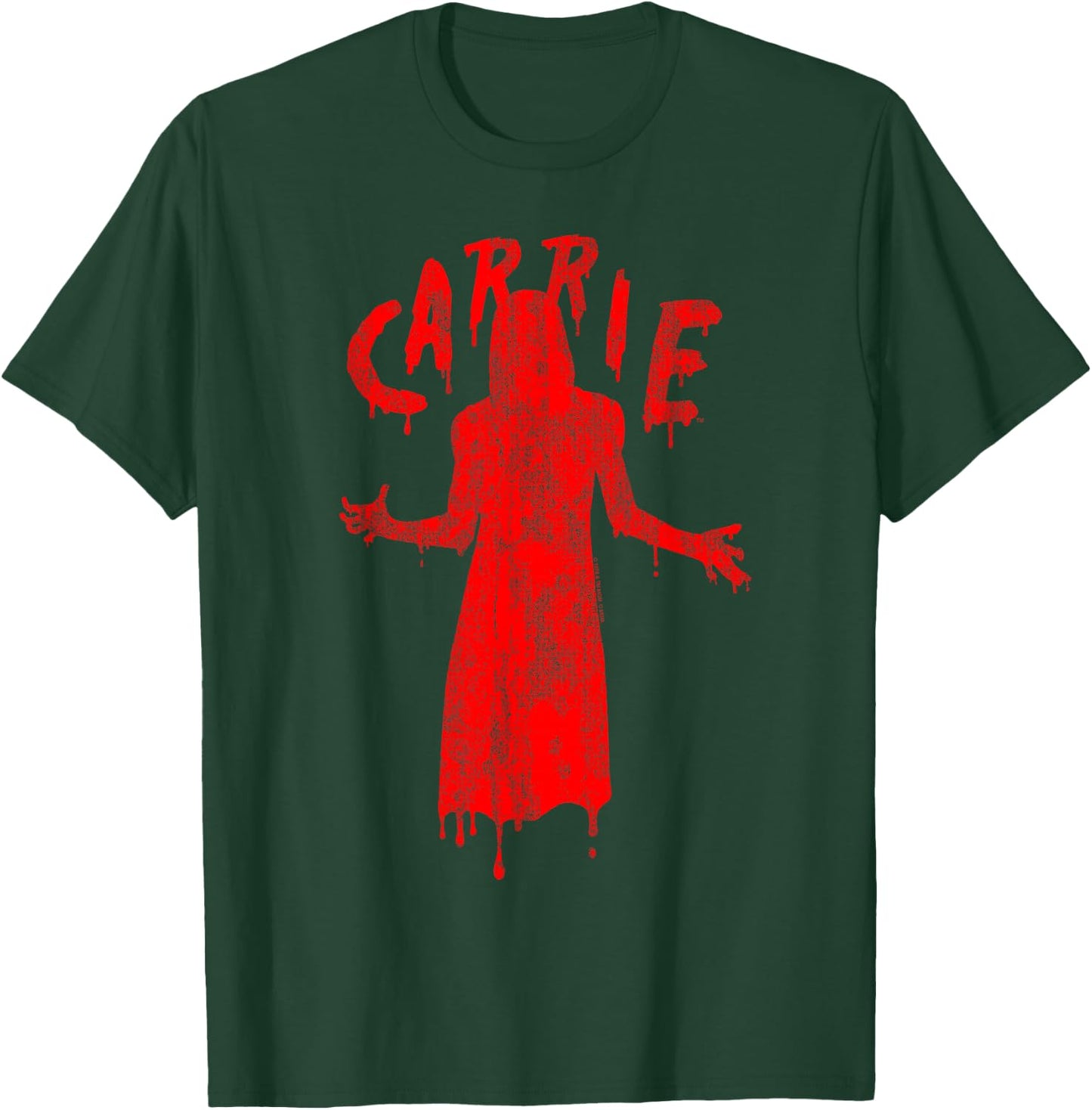 Carrie Official Movie - Black, -Adults, Short Sleeve, Small, , Modern, Neon Japanese Design T-Shirt - T-Shirt | Forest