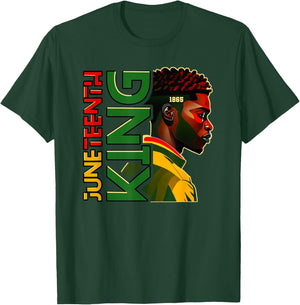 Juneteenth black King , Juneteenth Shirt , Black Men T-Shirt - T-Shirt | Forest
