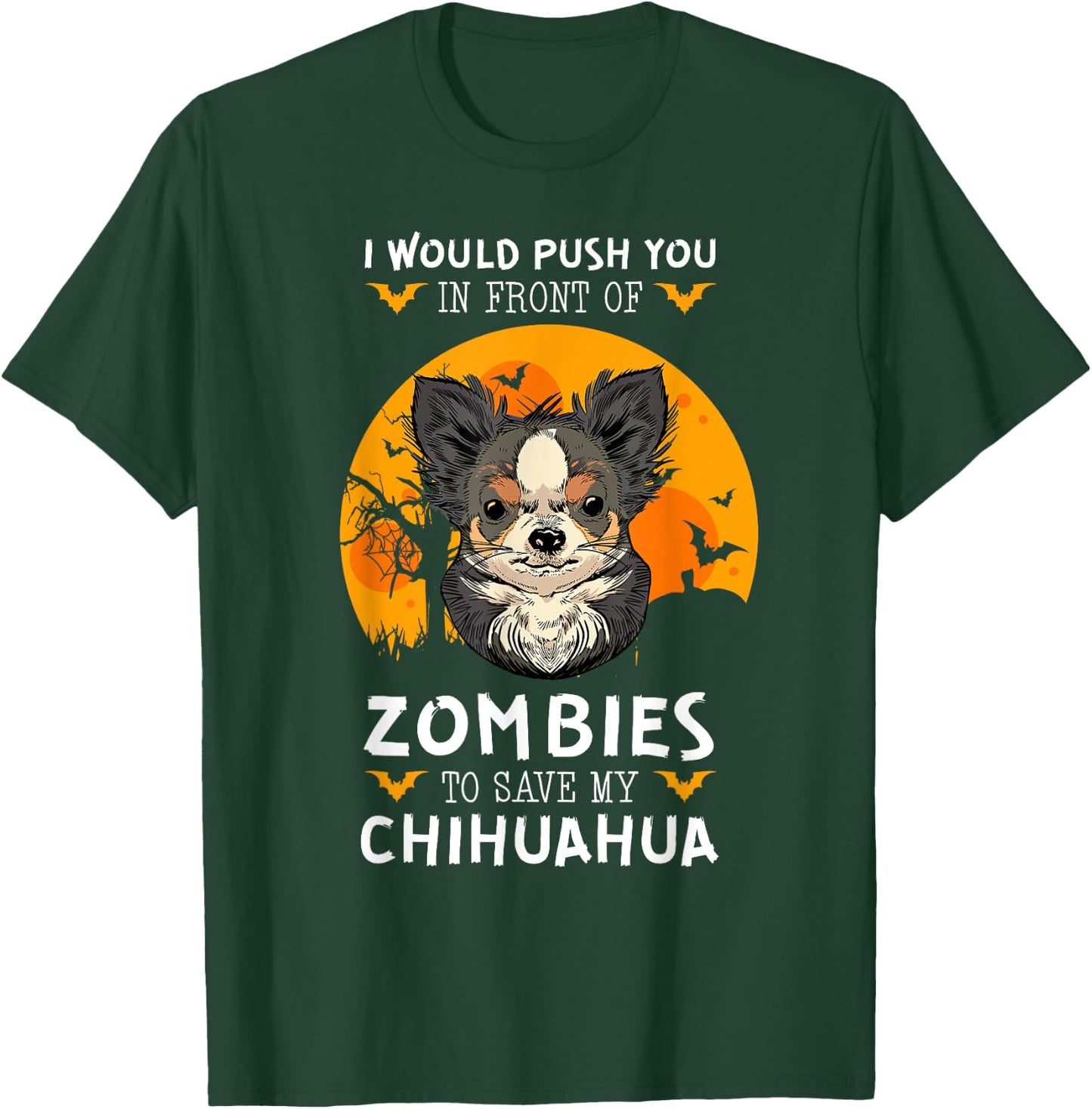Chihuahua Halloween Zombie Dog Breed Animal Women T-Shirt - T-Shirt | Forest