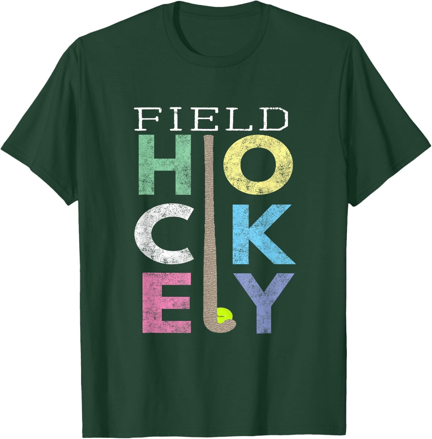 Girls Love Field Hockey Fun Birthday Gift product T-Shirt - T-Shirt | Forest