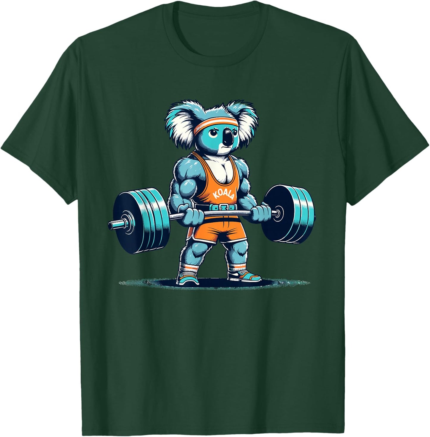 Fitness Gym Koala Bodybuilding Weightlifting koala workout T-Shirt - T-Shirt | Forest