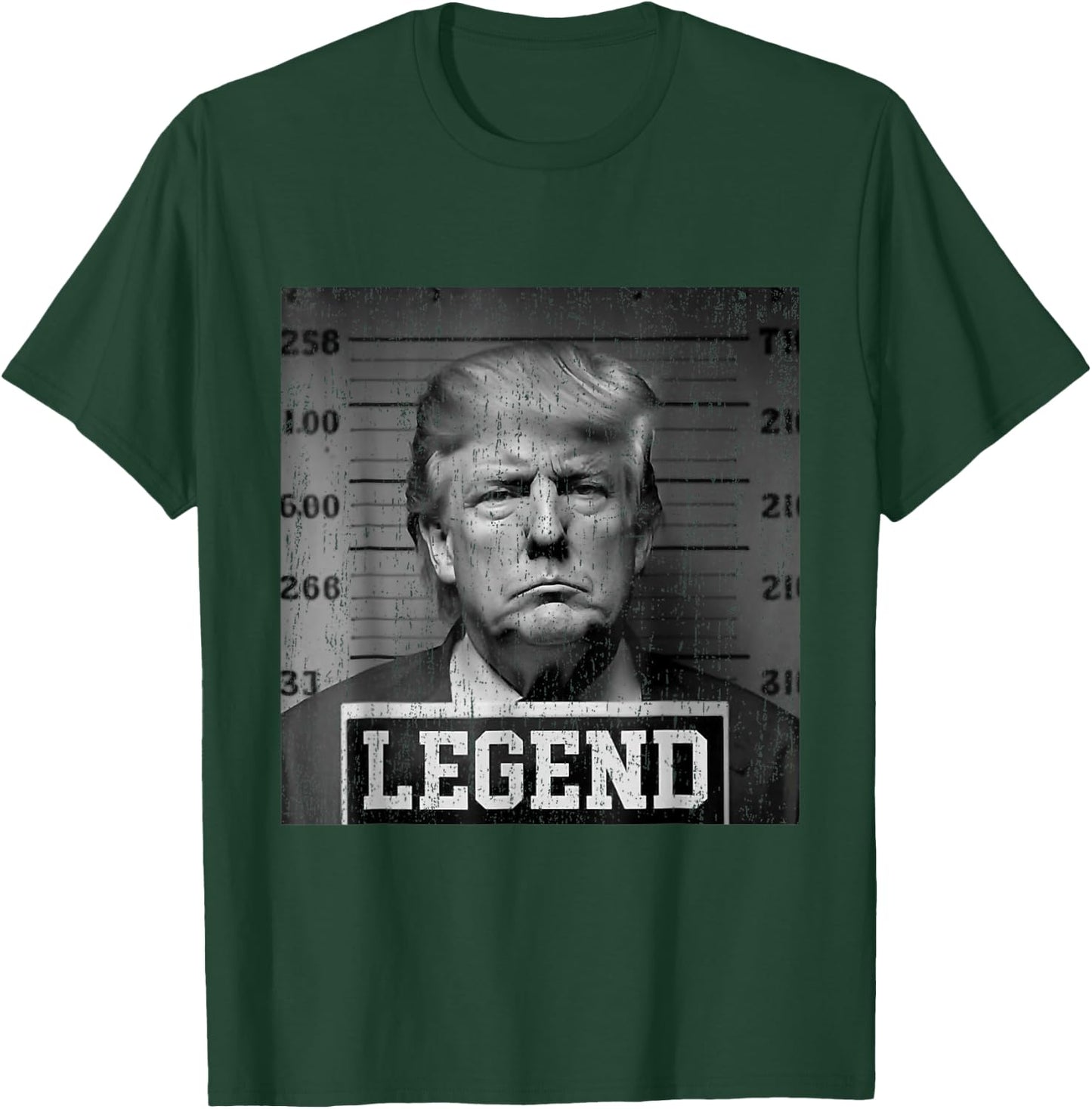 Trump 2024 Mugshot President Legend USA Black Retro T-Shirt - T-Shirt | Forest