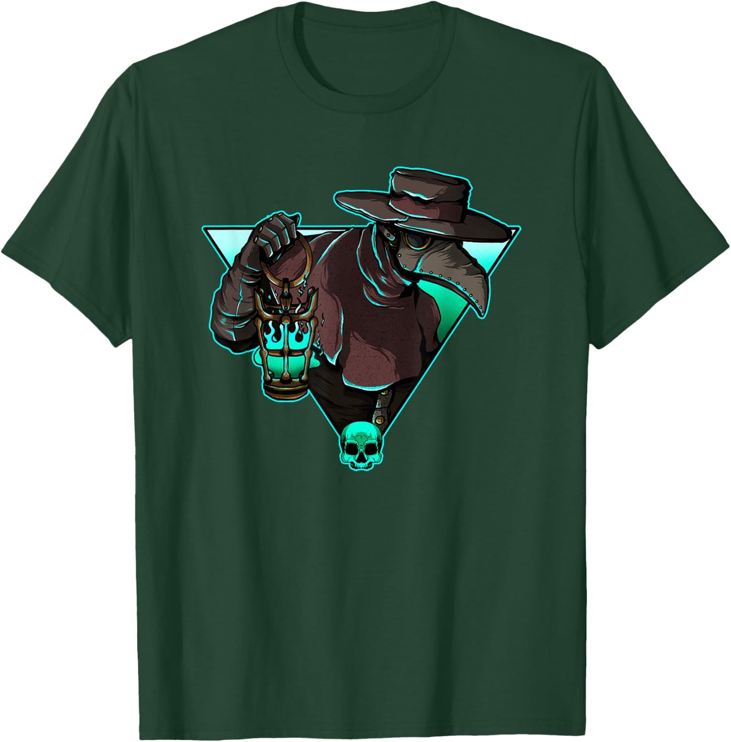 Plague Doctor Medieval Creepy Gothic Raven Steampunk Grunge T-Shirt - T-Shirt | Forest