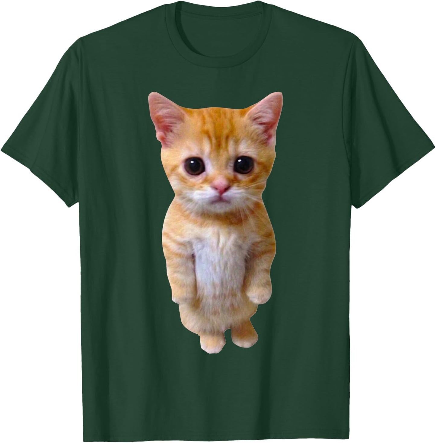 El Gato Meme Sad Crying Cat Munchkin Kitty Meme Trendy Small T-Shirt - T-Shirt | Forest