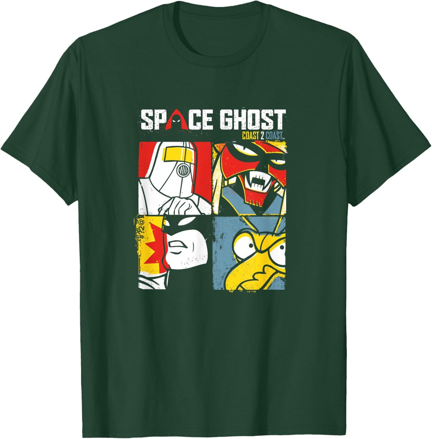 Space Ghost Coast to Coast Vintage Villains Faded Box Ups T-Shirt - T-Shirt | Forest