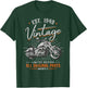 Est 1949 Vintage All Original Parts Motorcycle 75th Birthday T-Shirt - T-Shirt | Forest