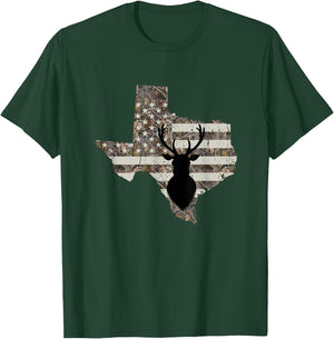 Texas Whitetail Deer Hunting T-Shirt - T-Shirt | Forest