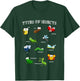 Types Of Insects Bug Identification Science Educational T-Shirt - T-Shirt | Forest