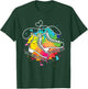 Ice Skating Shoes - Heart Figure Skater Roller Skates Winter T-Shirt - T-Shirt | Forest