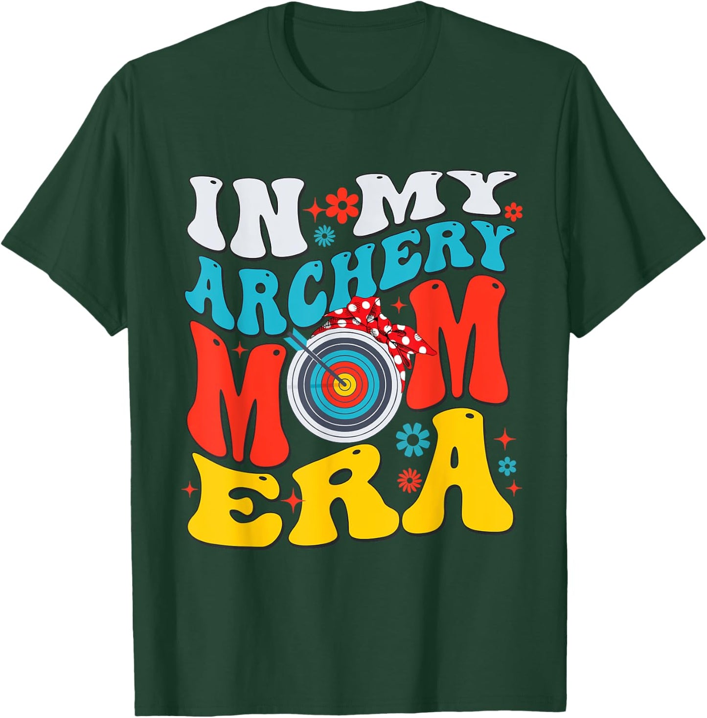 Retro In My Archery Mom Era Mama Boy T-Shirt - T-Shirt | Forest