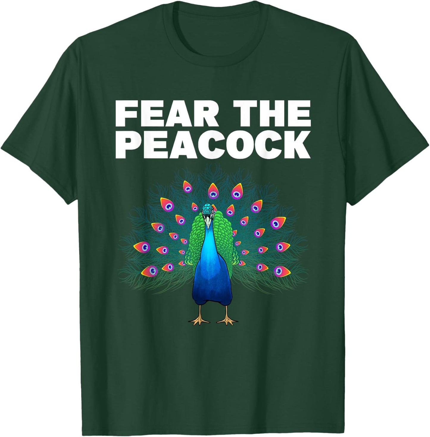 Funny Peacock Art Women Kids Peafowl Peacock Lover T-Shirt - T-Shirt | Forest