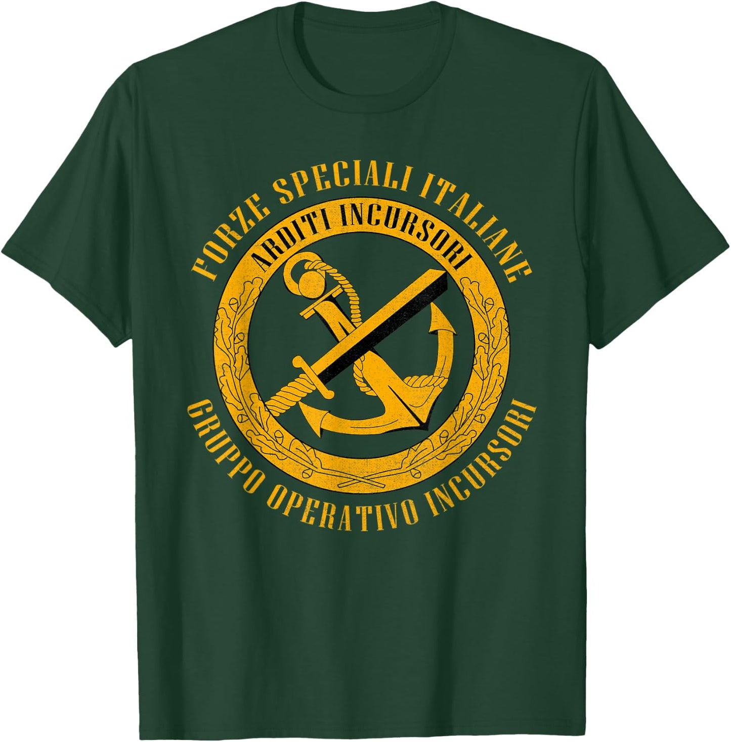 Italian Special Force Gruppo Operativo Incursori Military T-Shirt - T-Shirt | Forest