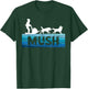 Sled Dog Snow Sleding Vintage Mush Alaska Winter Sport T-Shirt - T-Shirt | Forest