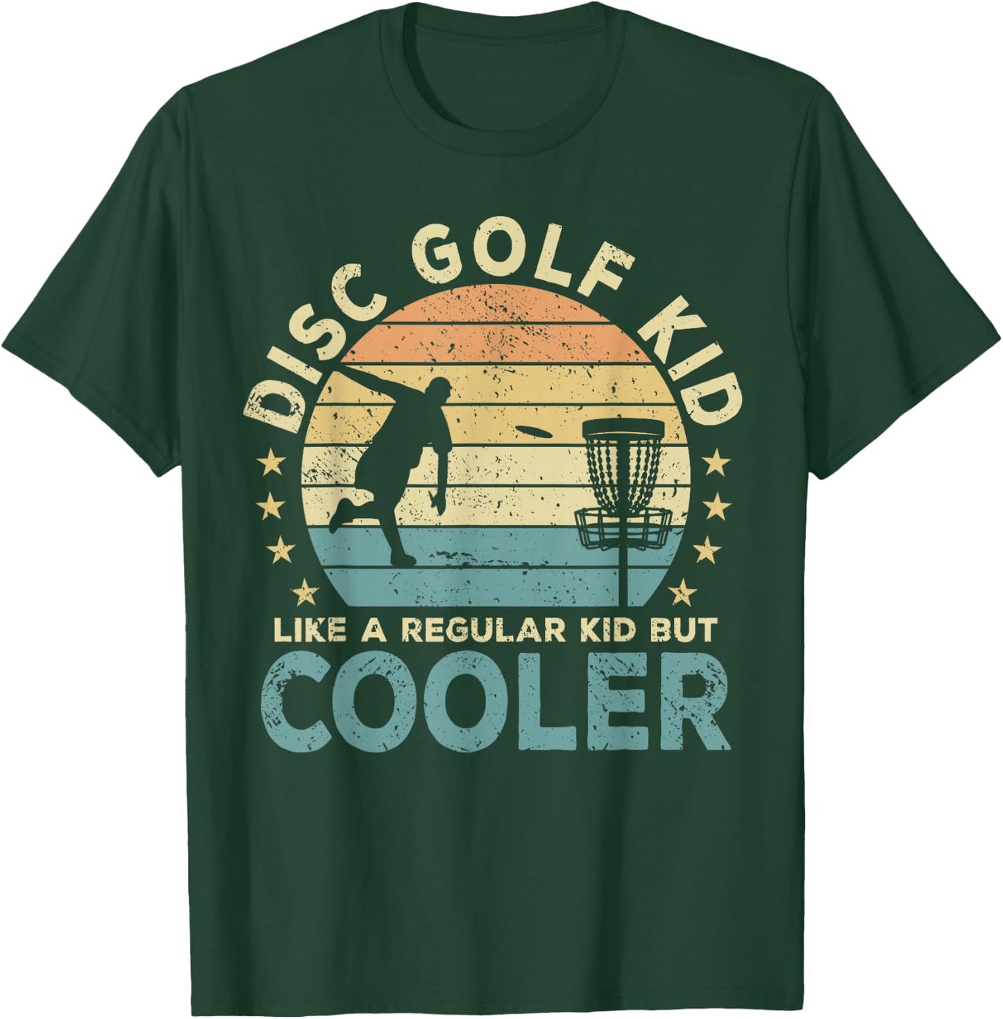 Disc Golf Kid Disc Golf Player Funny T-Shirt - T-Shirt | Forest