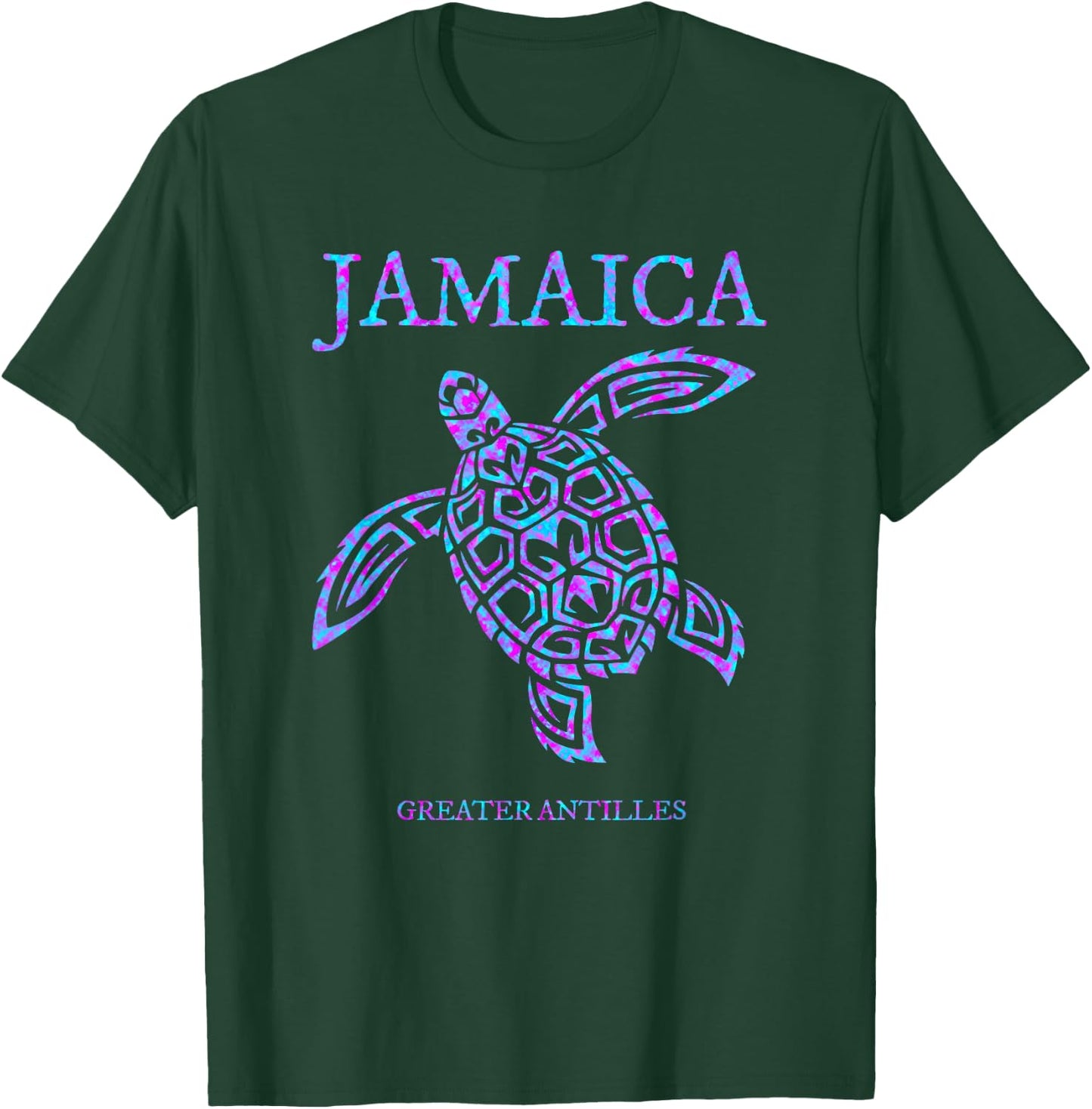 Jamaica Sea Turtle Jamaican Girls Vacation Souvenir T-Shirt - T-Shirt | Forest