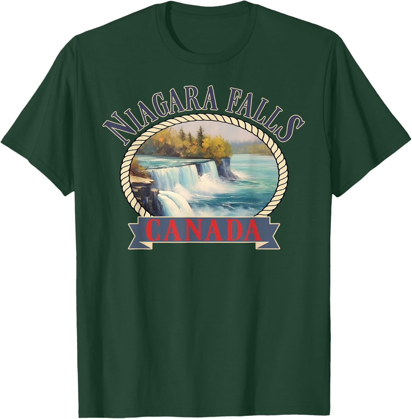 Niagara Falls Canada USA Nature river T-Shirt - T-Shirt | Forest