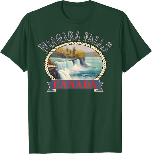 Niagara Falls Canada USA Nature river T-Shirt - T-Shirt | Forest