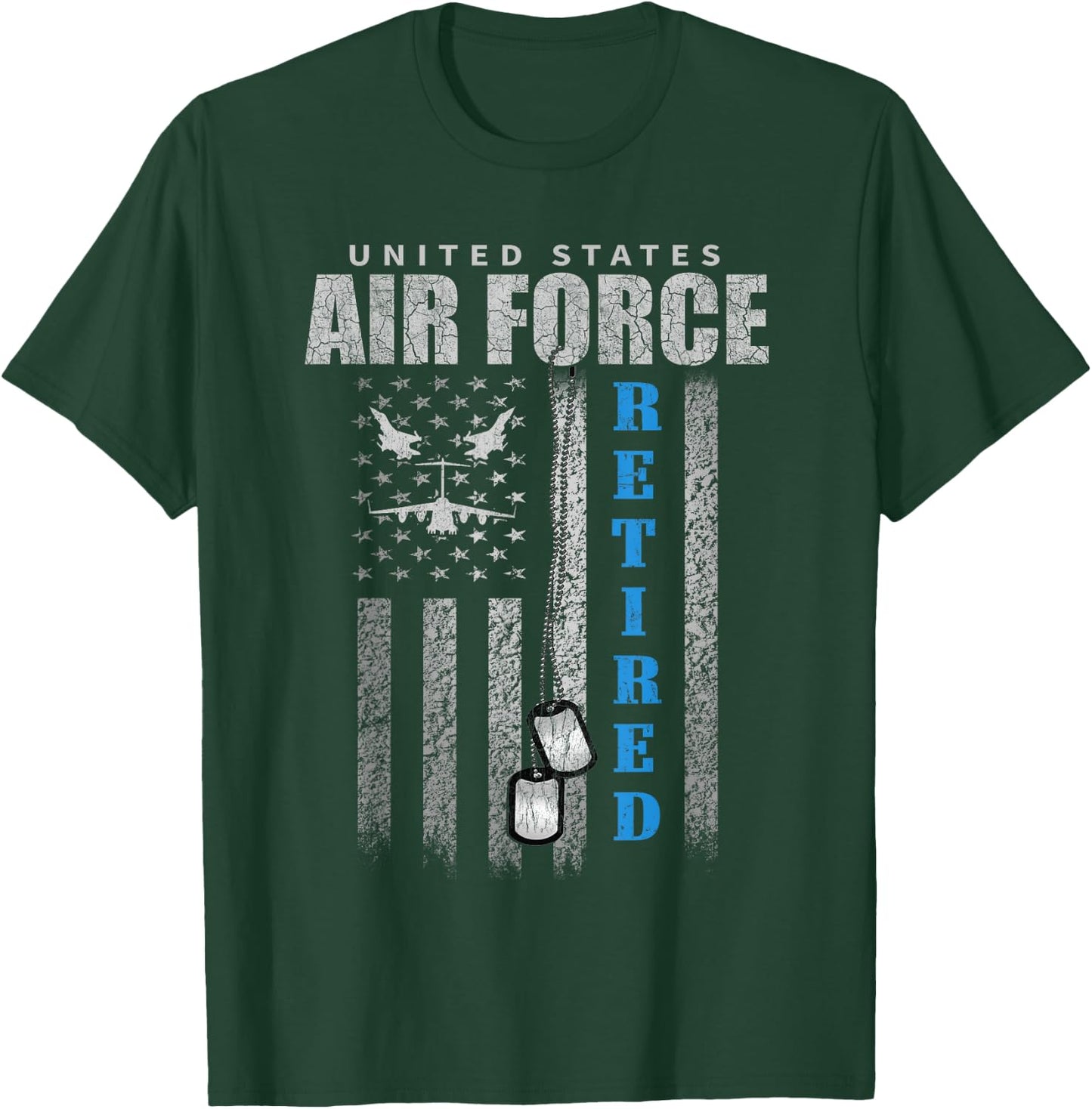 Veteran Of The United States Air Force Retired T-Shirt - T-Shirt | Forest