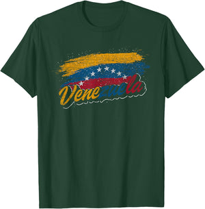 Latin American Gift Venezuela Flag Caracas Pride Venezuela T-Shirt - T-Shirt | Forest