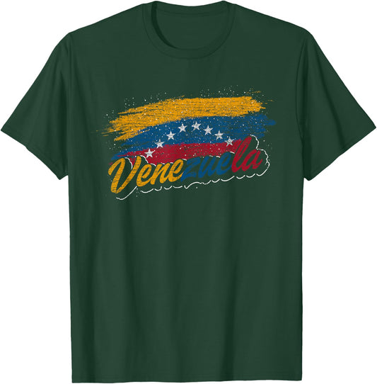 Latin American Gift Venezuela Flag Caracas Pride Venezuela T-Shirt - T-Shirt | Forest