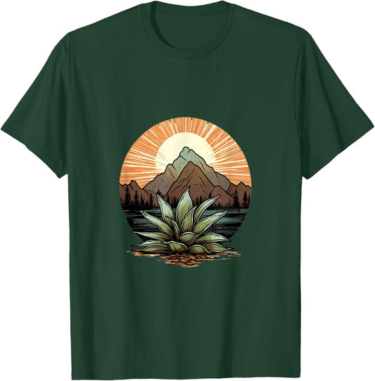 Agave Plants Silhouette Agave Plant Collector Mexican T-Shirt - T-Shirt | Forest